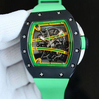 Richard Mille RM61-01 Yohann Blake  Black Ceramic and Green Watch